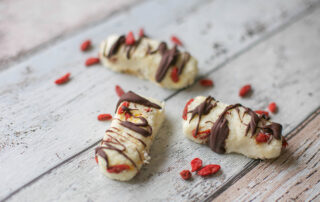 Rezept für Kokos-Gojibeeren-Riegel zum #superfoodsamstag bei feiertäglich von "Von Honig und Vanille"