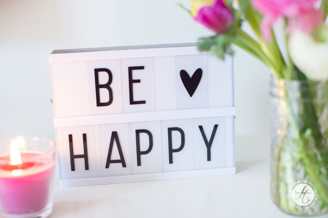 Lightbox, Mein BE•HAPPY•EXPERIMENT – täglich glücklicher werden – 4 Vorsätze & 4 Wochen