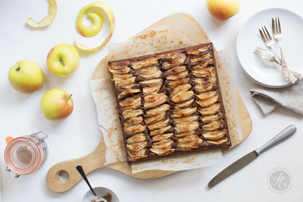 Schoko-Chai-Apfelkuchen, einfaches & schnelles Rezept, große Apfelkuchenliebe zum #Apfelbäckchen Blogevent