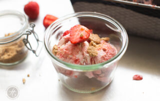 Erdbeer-Cheesecake-Eis, Rezept