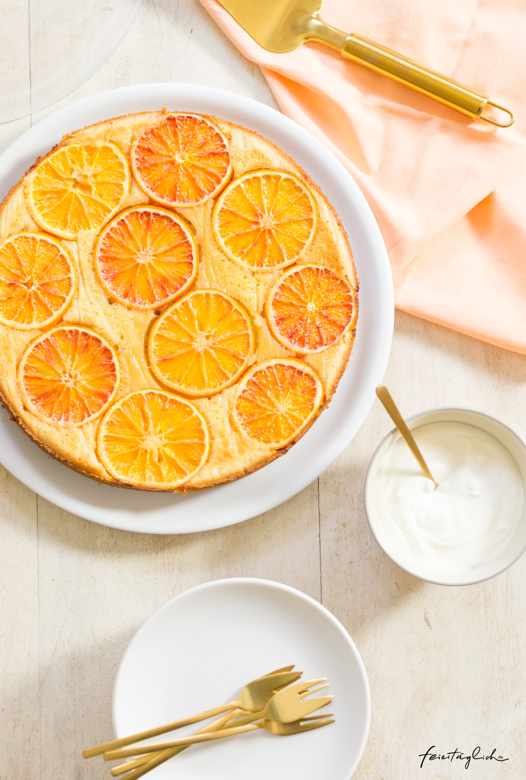 (Sunny)-Upside-Down Orangenkuchen oder einfach so saftiger Orangen