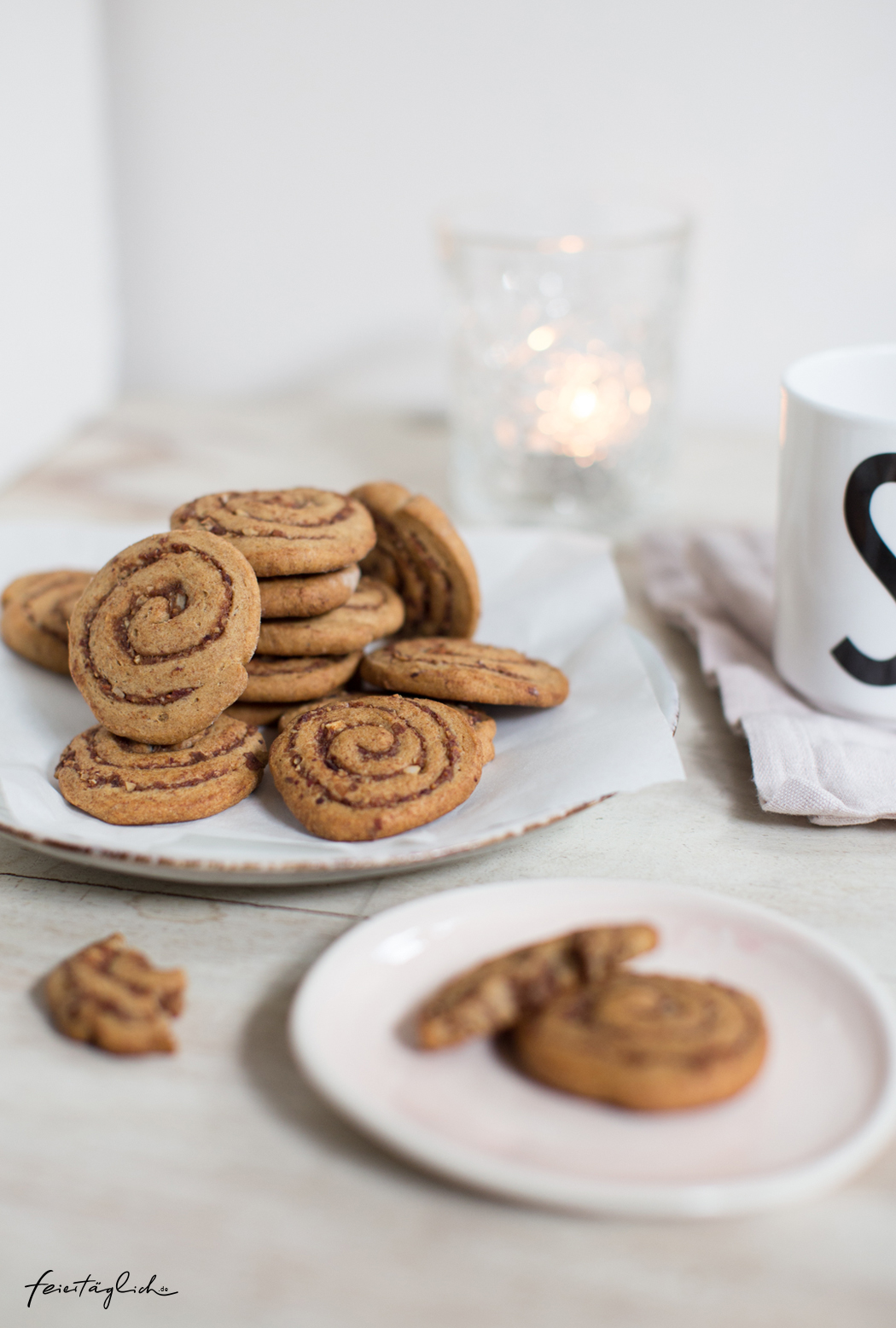 Zimtschnecken-Cookies (ohne raffinierten Zucker) - Rezepte für gesündere Weihnachtsbäckerei