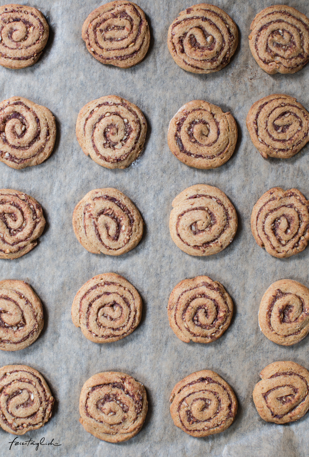 Zimtschnecken-Cookies (ohne raffinierten Zucker) - Rezepte für gesündere Weihnachtsbäckerei