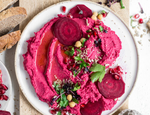 Rote Beete Hummus – Rezept für fabelhaften Dip, #regenbogenaufdemtisch : Rot