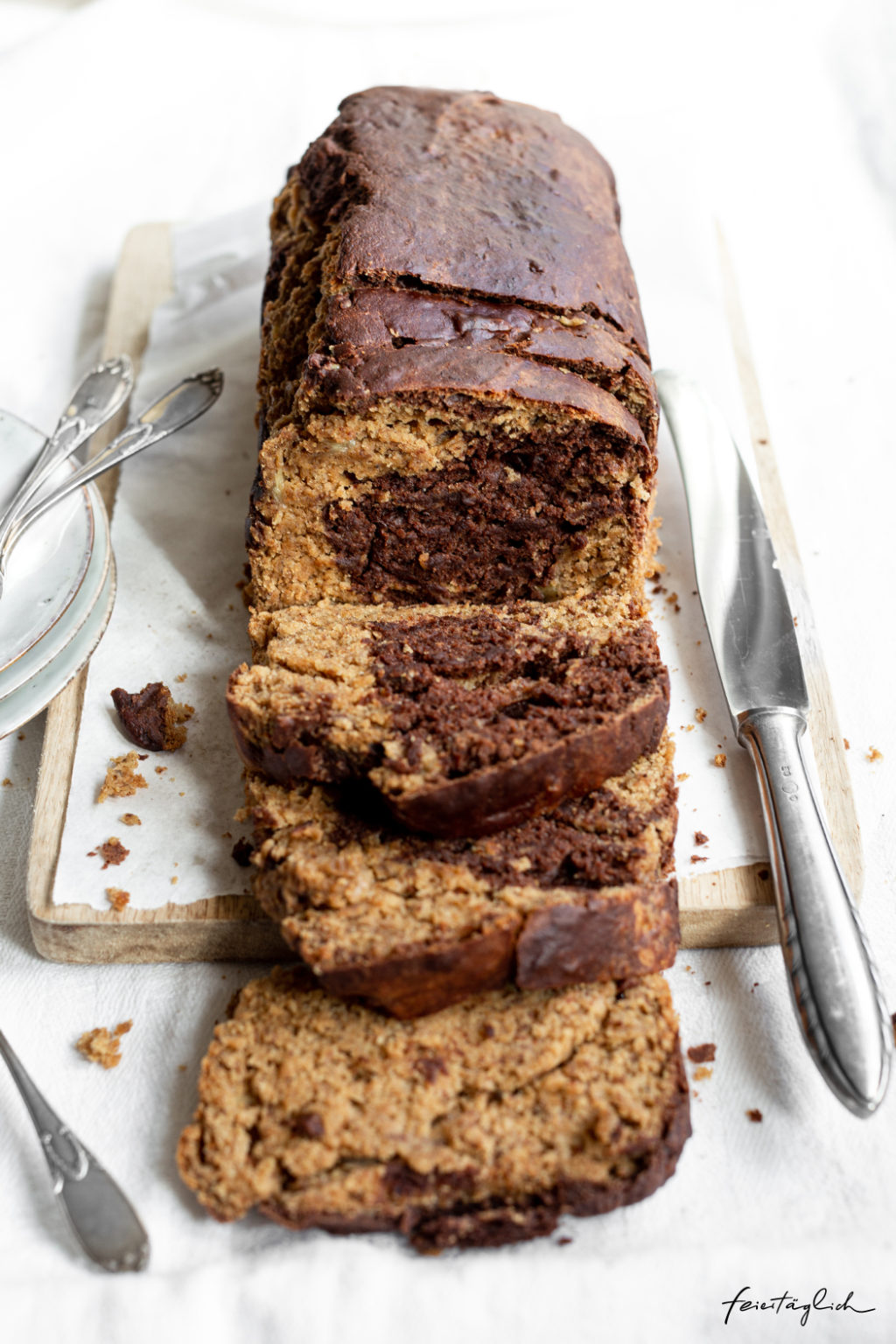 Marmor-Bananenbrot – Rezept für einen fantastisch saftigen, veganen und