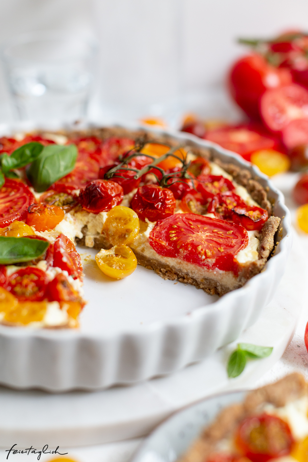 Rezept für eine schnelle Tomaten-Tarte mit Feta – Sommergericht pur ...