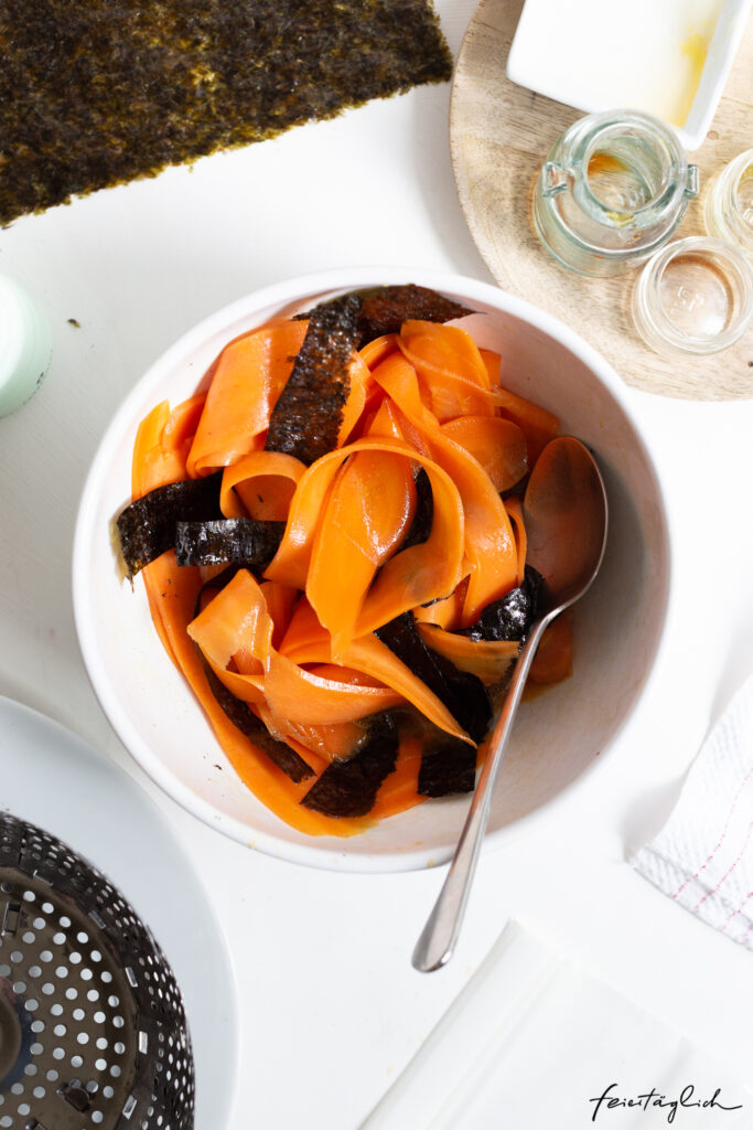 Rezept für veganen Lachs, Veganer Karotten-Lachs