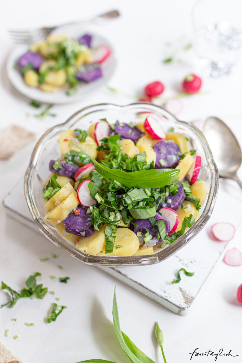 Allerliebster Kartoffelsalat mit Bärlauch - feiertäglich foodblog