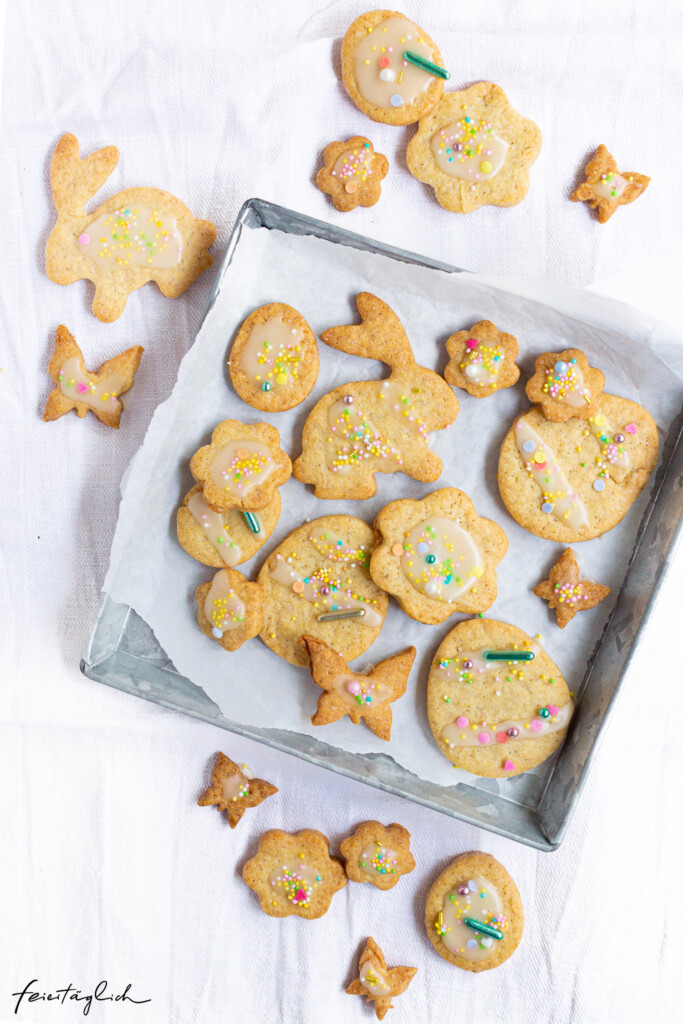 Beste Butterplätzchen zu Ostern zum Ausstechen mit Zitronenguss