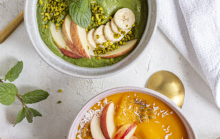 Rezepte für kunterbunte Smoothie-Bowls in 3 Varianten – Einfach, schnell, gesund, vegan & lecker!