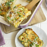 Zucchini Scarpaccia - Schneller und einfacher toskanischer Zucchinikuchen, Italienisches Rezept mit Zucchini, Kartoffeln, Parmesan, vegetarisch