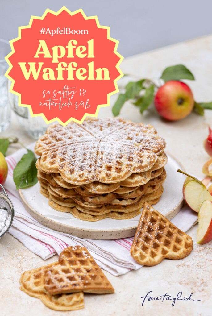 Apfel-Waffeln – so saftig, lecker & natürlich-süß