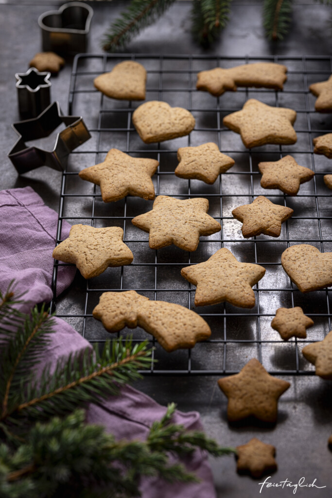 Rezept für würzige Honigkuchen Plätzchen – Weihnachtsbäckerei